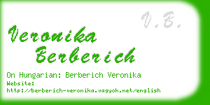 veronika berberich business card